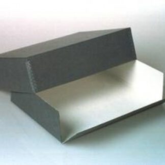 Drop Front Boxes, 11-1/2 x 15 x 3, Grey/ white - #DF1115GW